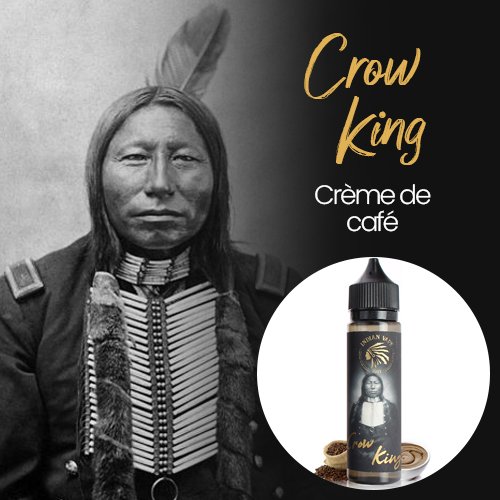 E-liquides Indian Vape : découverte et avis sur les stars du tipi ! 27 E-liquide Crow King saveur crème de café du Labo Basque