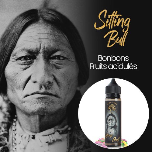 E-liquides Indian Vape : découverte et avis sur les stars du tipi ! 31 E-liquide Sitting Bull saveur bonbons aux fruits acidulés