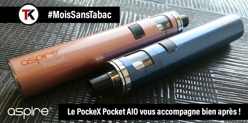 Un mois d’arrêt devient des années avec le PockeX d’Aspire ! 12 Kit PockeX Pocket AIO - Aspire