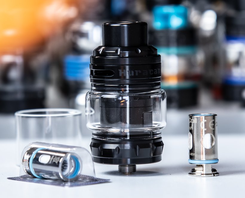 Top Krono : le kit Rhea X Huracan par Aspire 26 Le clearomiseur Huracan réutilise les plus puissantes résistances Aspire BP Coils