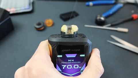 Test du Talo X RDA - Geek Vape 53 talo x gif4