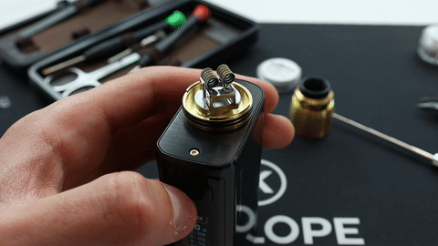 Test du dripper Z RDA - Geek Vape 42 Chauffe du montage après le rodage