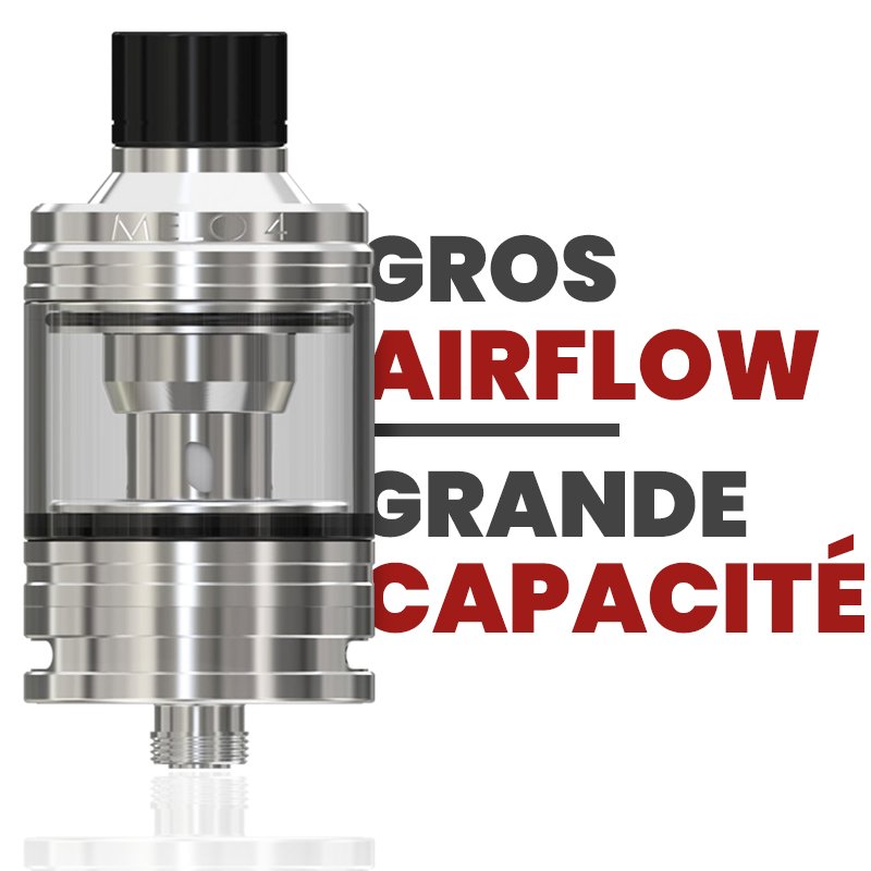 Les top-ventes de 2019 : les clearomiseurs 21 Melo 4 D25 – Eleaf : Gros airflow, grande capacité