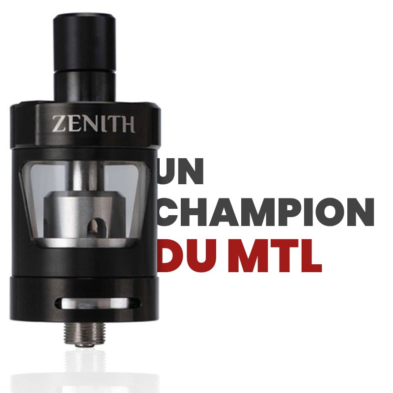 Les top-ventes de 2019 : les clearomiseurs 19 Zenith – Innokin : Un champion du MTL