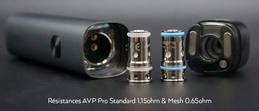 Résistances AVP Pro compatibles (vendues séparément)