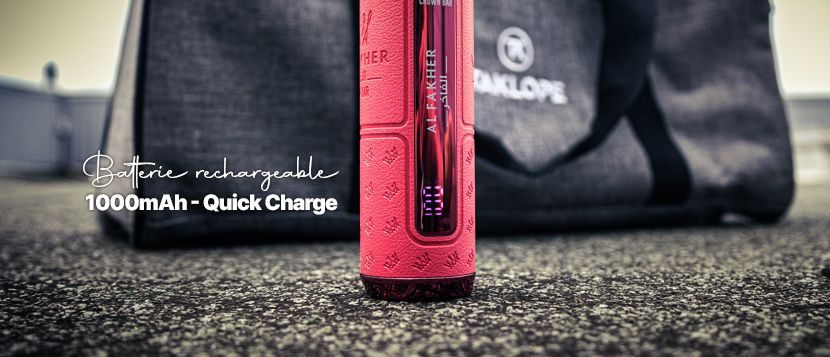 Une puff Crown Bar avec batterie Quick Charge
