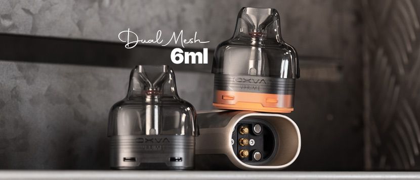 Pods VPrime Dual Mesh : vapeur compte double