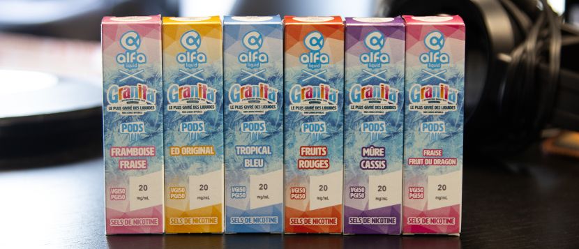 E-liquide Tropical Bleu 10ml Granita Pods - Alfaliquid