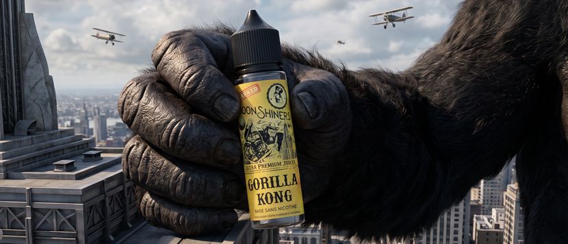 E-liquide Gorilla Kong 10ml Sel de Nicotine Moonshiners - Le French Liquide