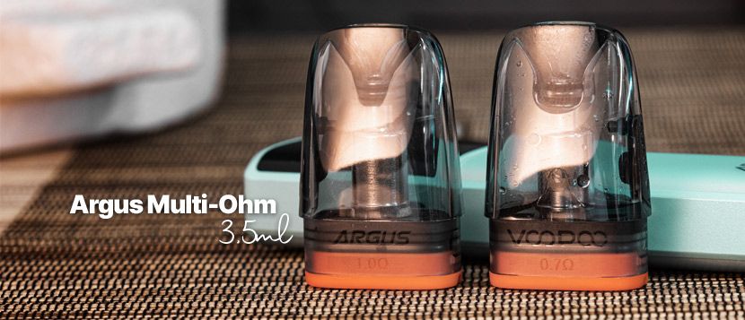 Cartouche Argus Multi-Ohm : 1 seul pod, 3 résistances
